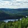 Os lagos e magníficas paisagens do Parc National de La Mauricie, província de Quebec, no Canadá